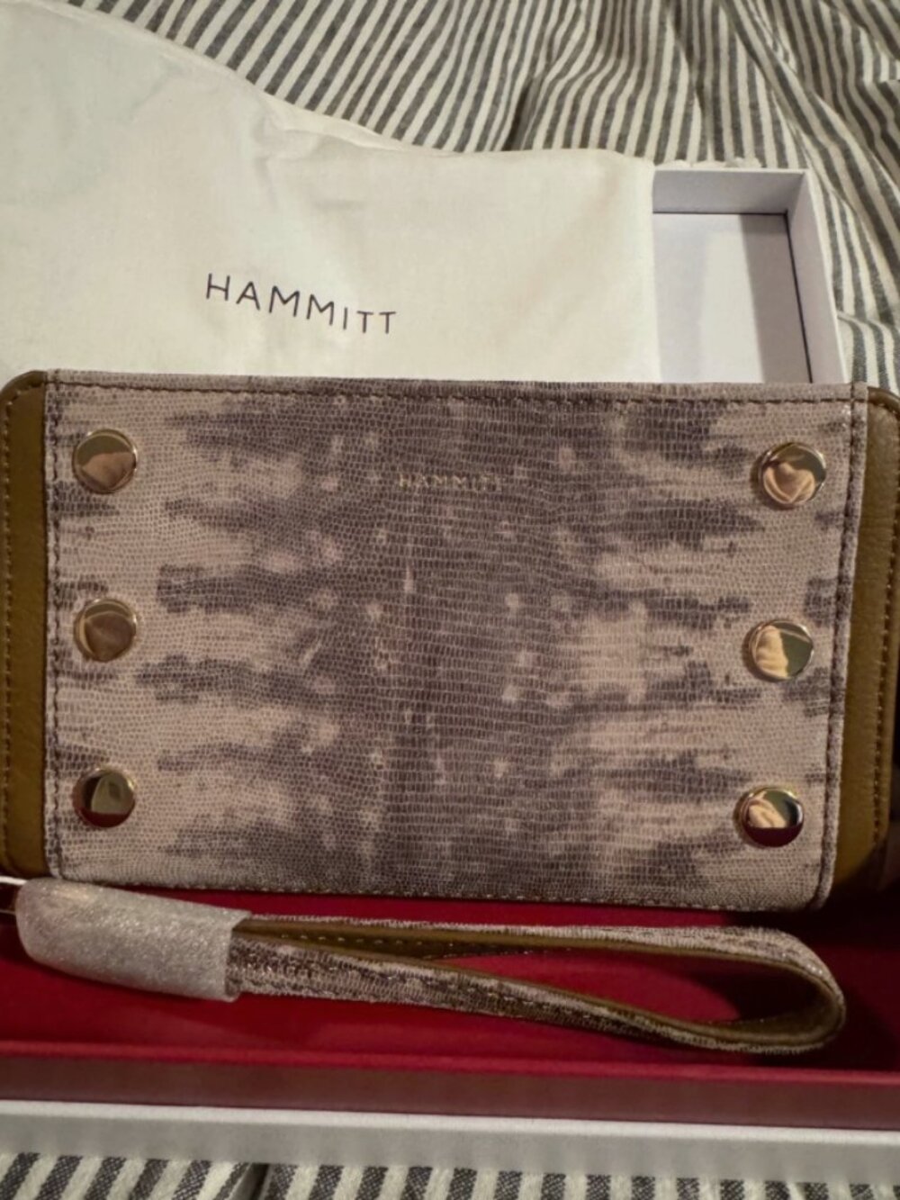 Brand New Hammitt Bryant Wallet in Spotted Smoke